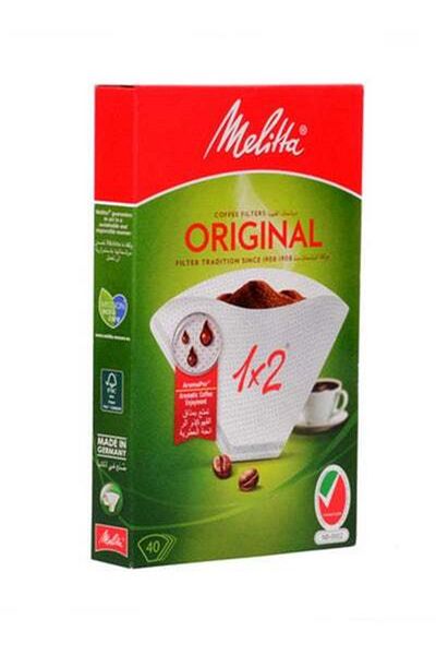 HALAMODO 40-Piece Original Coffee Filter White