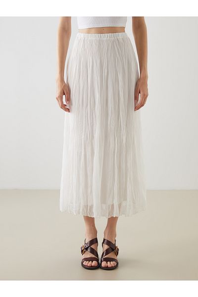 LC Waikiki Pleated Skirt with Elastic Waist