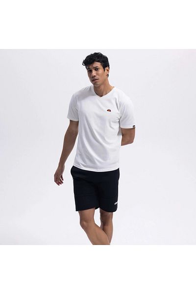 Ellesse Ανδρικό μπλουζάκι V-Neck Off-White – Em186-1-wt