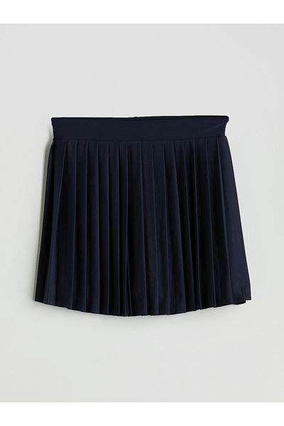 LC Waikiki Women's Sports Shorts Skirt with Elastic Waist and Pleats