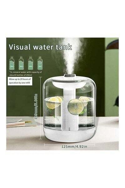 HALAMODO Portable Rechargeable Wireless Air Humidifier White