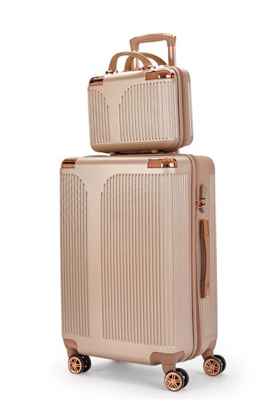 LİMRA 5-piece luggage set with 4 wheels, solid and modern design
