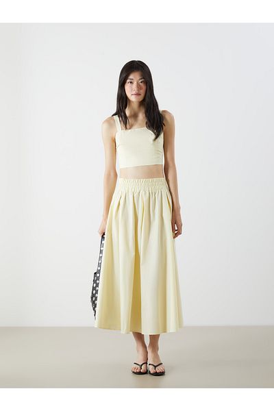 LC Waikiki Poplin Skirt with Elastic Waist