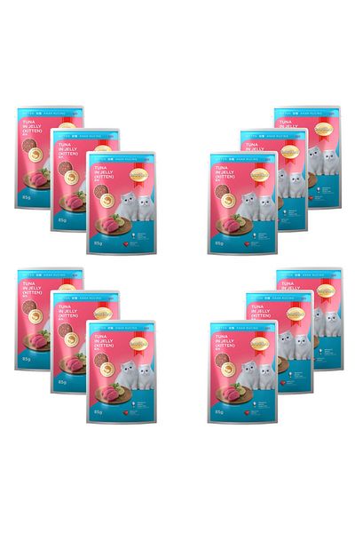 SmartHeart Pouch Kitten Wet Food Tuna in Jelly 85 g x 12