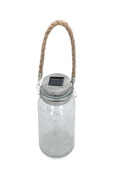 micasa Durable Stainless Steel Solar Powered Mason Jar Patio