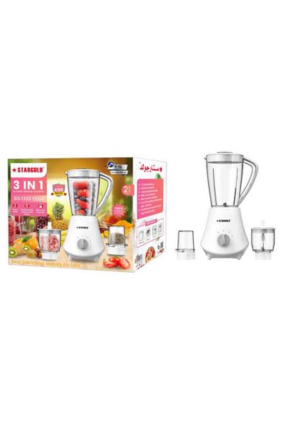Generic STARGOLD 3-in-1 Blender 600W, 1.5L Jar with Juicer, Grinder, Chopper & Pulse Control Function