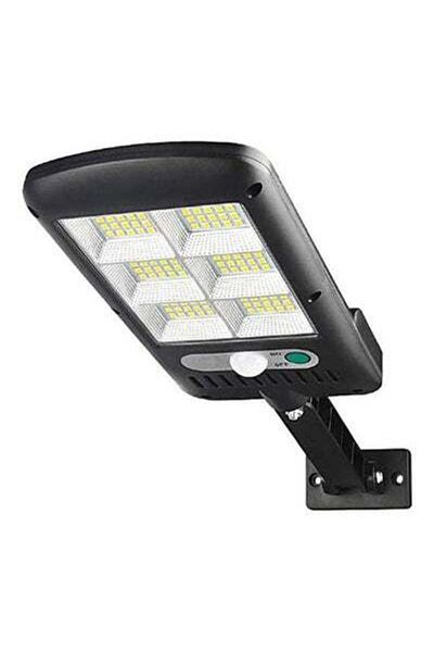 HALAMODO Solar Induction Street Lamp With Motion Sensor- Two Lighting Levels- Three Operating Modes Black