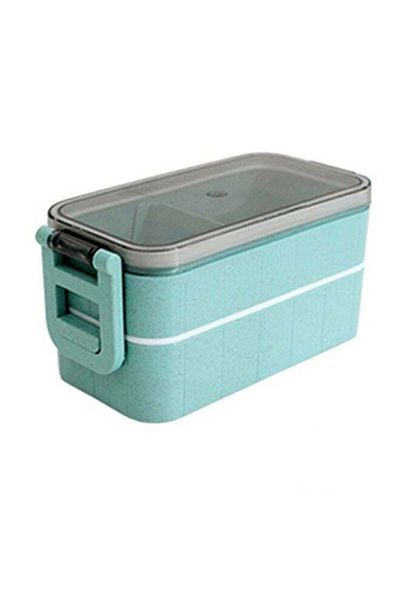 COOYA Lunch Box, Double Compartment Leak-proof Design, Food-grade Safe Material