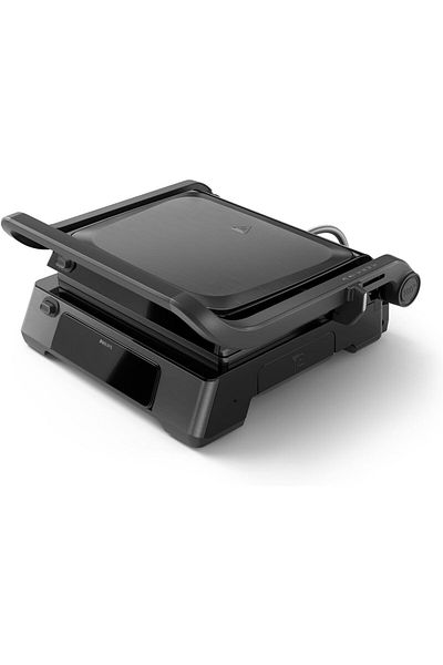 Philips 7000 Series Contact Grill - 2200W, Opens 180°, Precision Digital Control, Adjustable Height