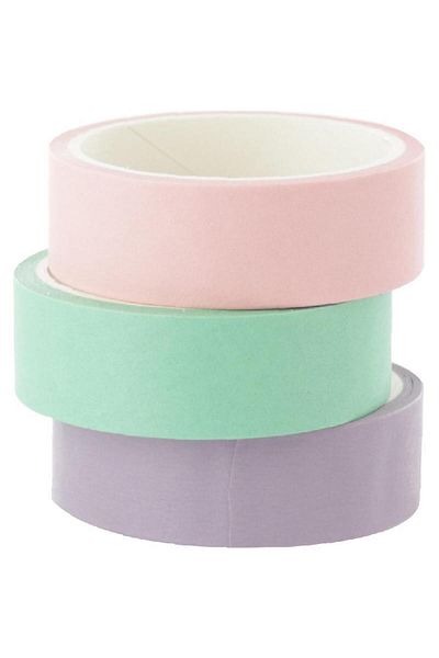 Roco Washi Tape – 3 Reels, 15mm x 5m, Assorted Colors
