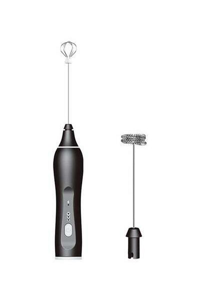 HALAMODO 3 Speed Electric Milk Frother Black