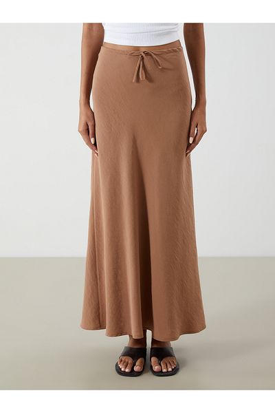 LC Waikiki Modal Blend Skirt with Tie Waist