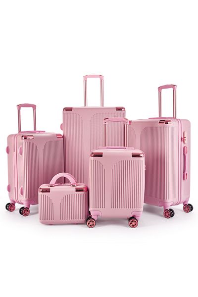 LİMRA 5-piece luggage set with 4 wheels, solid and modern design
