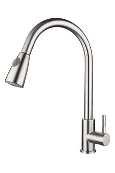 HALAMODO صنبور حوض فضي بوضعي رش