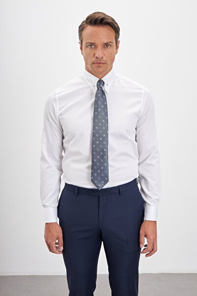 Paşahan Ανδρικό πουκάμισο Comfort Fit 100% βαμβάκι με βελόνα πέτο