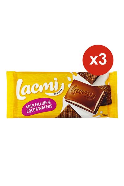 Roshen ciocolată cu cacao și napolitane, 90 g x 3 bucăți