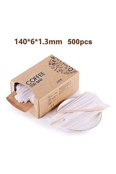 HALAMODO 500-Piece Wooden Stirrer Multicolour