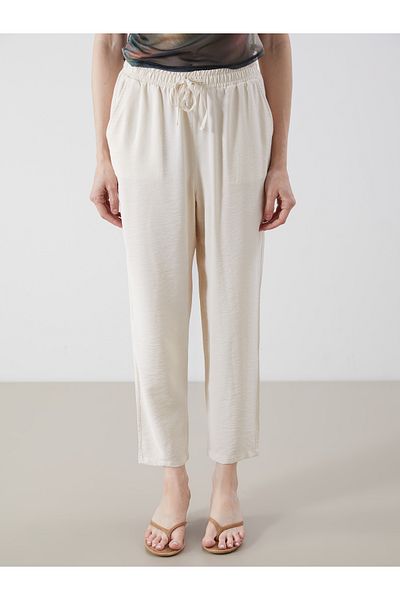 LC Waikiki Carrot Cut Women's Trousers with Elastic Waist