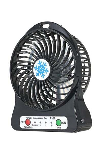 HALAMODO مروحة مكتب صغيرة محمولة H21004B سوداء