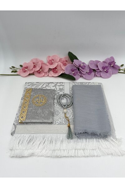 Uğurlu Hac Asetat Çantali Secade Yasi̇ni̇ Şeri̇f Başörtü Tesbi̇h Seti̇