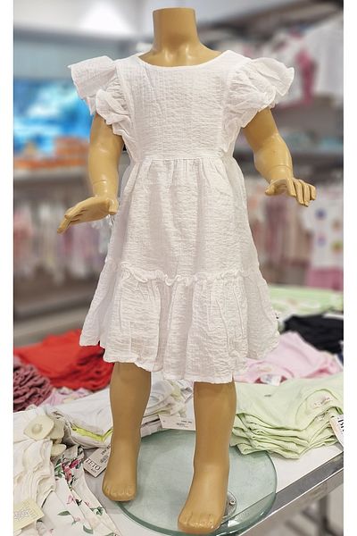 Çikoby Wrapped Dress with Valon Sleeves and Back Detail