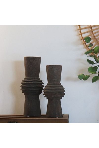 Danube Home Celesta Rustic Vase 15X15X36Cm | Ceramic Vase Home Decor