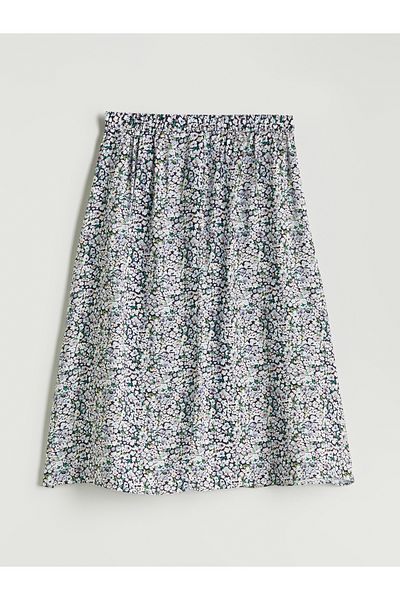 LC Waikiki Floral A-Line Skirt with Elastic Waist