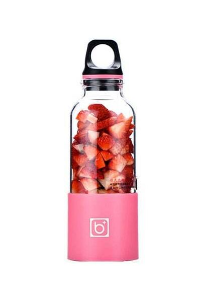HALAMODO Mini Rechargeable Cup Juicer FH-AL-MDL-18 Pink/Clear