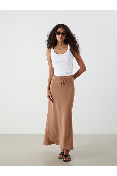 LC Waikiki Modal Blend Skirt with Tie Waist