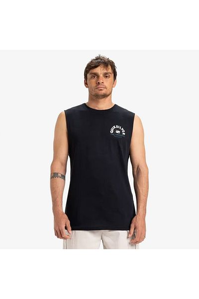 Quiksilver Ανδρικό μαύρο μπλουζάκι Home Summer Road Muscle