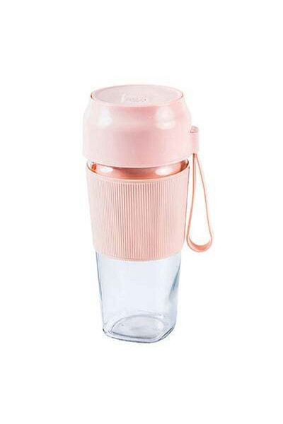 HALAMODO Electric Blender And Portable Juicer Cup 400 ml 50 W ST-6638 Pink/Clear