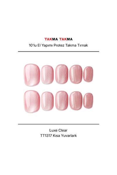 Takma Takma L Beden 15'li Pembe Kısa Yuvarlak TT1317 Tekrar Kullanılabilir Pr...