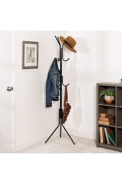 Lumely 172x43cm Coat rack Freestanding,9 Hook,Premium-Quality Metal,For Bedroom,Living room