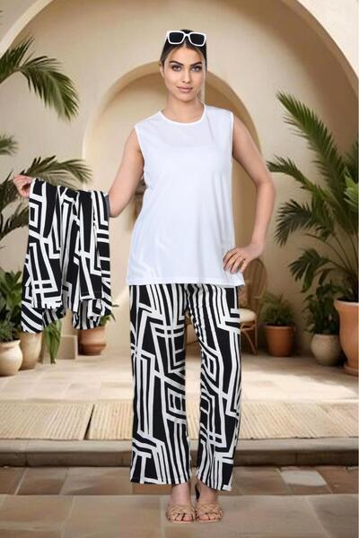 NEWCO 3 Piece Geometric Pattern Set – the New Summer Elegance”