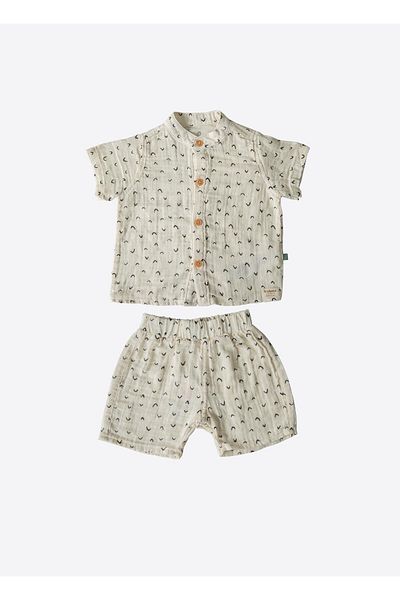 kitikate Organic Ocra Muslin Set of 2 Natural