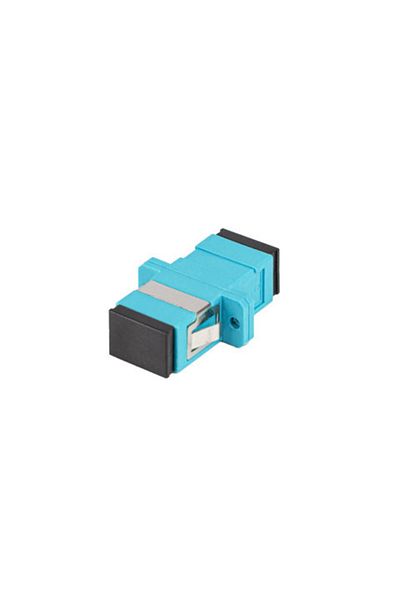 Lanberg Adaptor retea fibra optica cu conectori SC/UPC, Lanberg 43368, MM SIMPLEX OM3, cu capace negre
