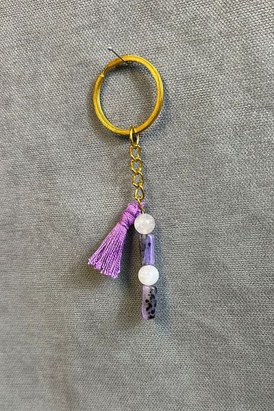 Uretti - Tuğba 6667 3526 Handmade Pink Quartz Natural Stone Keychain