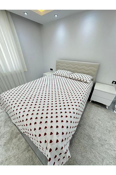 Shopyteks Single Bedspread 155X215 |   1 Pillow Case 50X70 |   Dowry Set |   Dowry Team |   Heart