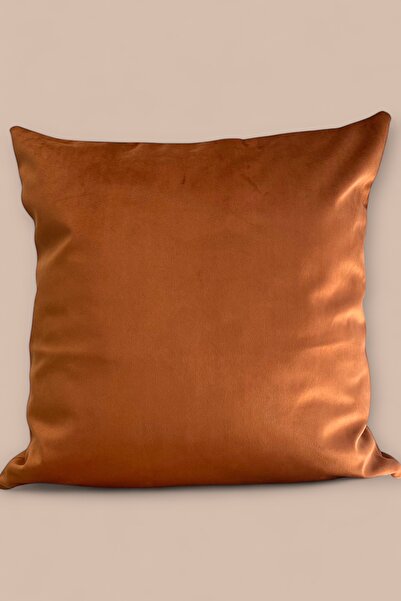 EsnafAli غطاء وسادة بيبي فيس مخملي بلون القرفة