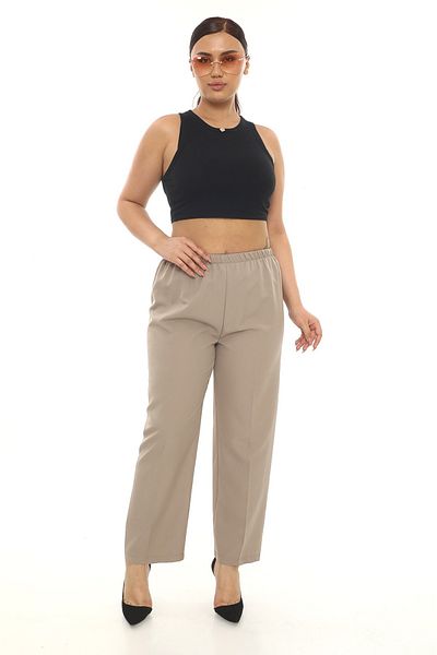Butik Women's Pocketless Elastic Double Fabric Trousers 3 Pieces of Trousers Choose What You Want 500, Tl