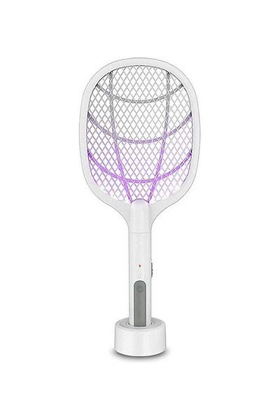 Generic Meioprodu 2-in-1 Handheld Bug Zapper Racket Electric Fly Swatter Mosquito Killer with Table Charging
