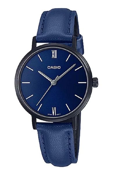 Casio Leather Analog Wrist Watch