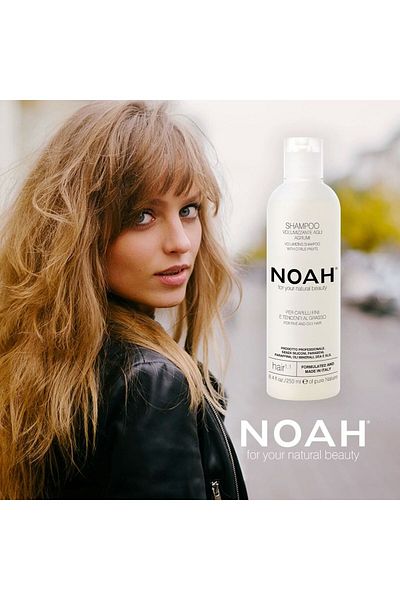 Noah Volumizing Shampoo With Citrus For Fine And Oily Hair (1.1), , 250 ml