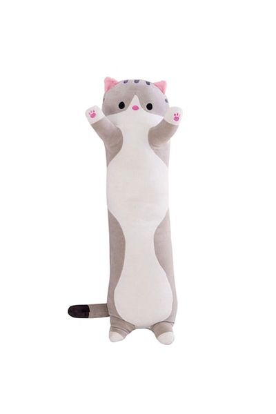 INVINCIO Long plush cat toy, Invincio, polyester and cotton, pillow type, washable, hypoallergenic filling