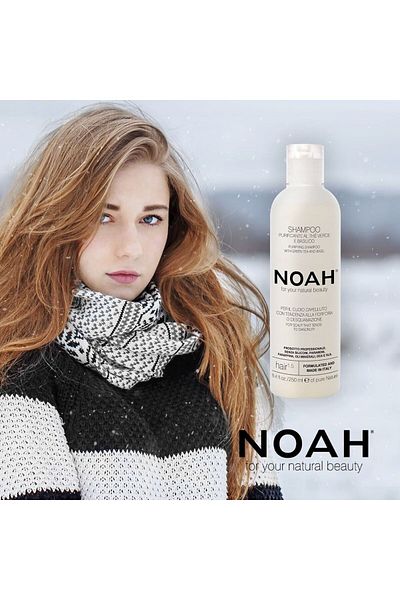 Noah Purifying Shampoo With Green Tea For Hair With Dandruff (1.5), , 250 ml