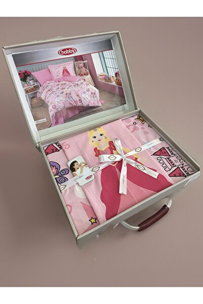 Hobby home collection Hobby Single Ranforce Duvet Cover Set Princess Pink