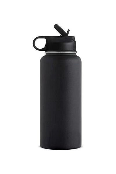 COOYA Vacuum Insulated Water Bottle Reusable Cup with Straw Leak Resistant Flip Cold for 12 Hours