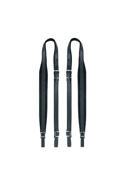 Boston 45LCV, set of 2 accordion straps 80 - 96 basses, 92 - 97 x 4.5 cm, leather / velvet