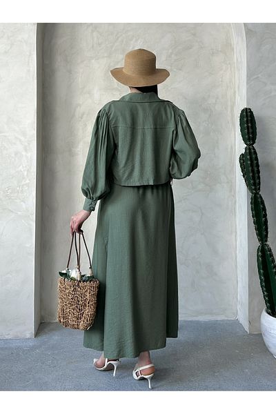 MD trend Women's Oversized Dress Bolero Double Suit