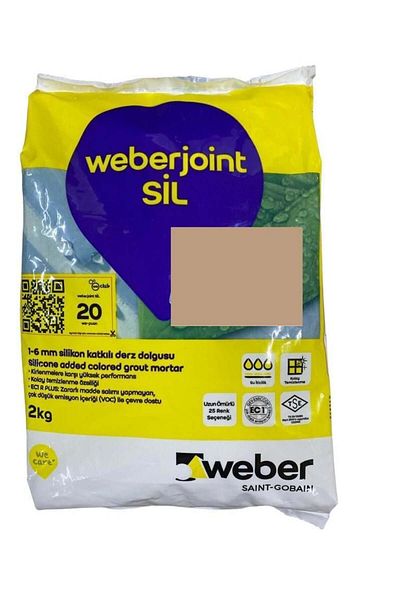 NEZADE STORE Weber Joint Removal 411 Gray Beige Joint Filler 2 kg
